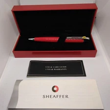 SHEAFFER Red Ballpoint Pen with Ferrari Logo