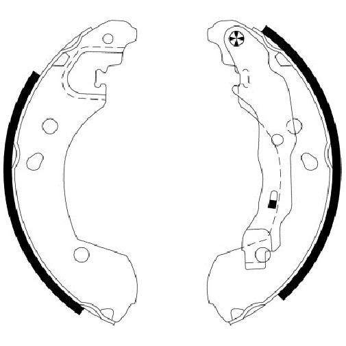 Bremsbackensatz Hinten FüR Nissan Tiida C11 SC11 07 Bis 13 Textar K9K722 Neu-image