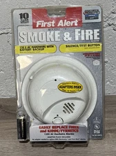 First Alert Smoke and Fire Alarm 9V Backup Fire Safety 120V AC Hardwired-Sealed