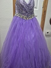 FLIRT MAGGIE SOTTERO LILAC PURPLE BALL GOWN SIZE 12
