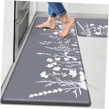 Kitchen Mats for Floor, Kitchen Rugs Sets of 2, Cushioned Anti Fatigue Mats