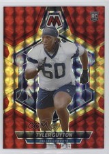 2024 Mosaic Rookies Choice Fusion Red & Yellow Prizm 11/80 Tyler Guyton 14md