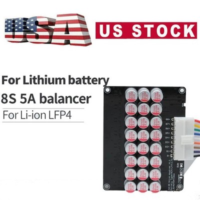 5A 8S Lithium Balance Li-ion LiFePO4 LTO Battery Active Equalizer Balancer Board