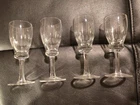 VTG Waterford Crystal Curraghmore Sherry Or Cordial Glasses (4) 4 5/8" Tall