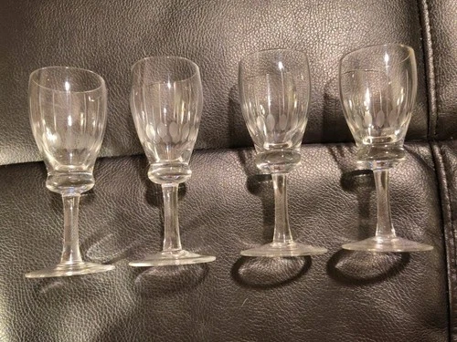 VTG Waterford Crystal Curraghmore Sherry Or Cordial Glasses (4) 4 5/8" Tall