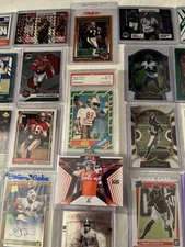 Jerry Rice Rookie Card 1986 Topps + Lot 2 Game Used Jersey Relics, 2 Autos, 40pc