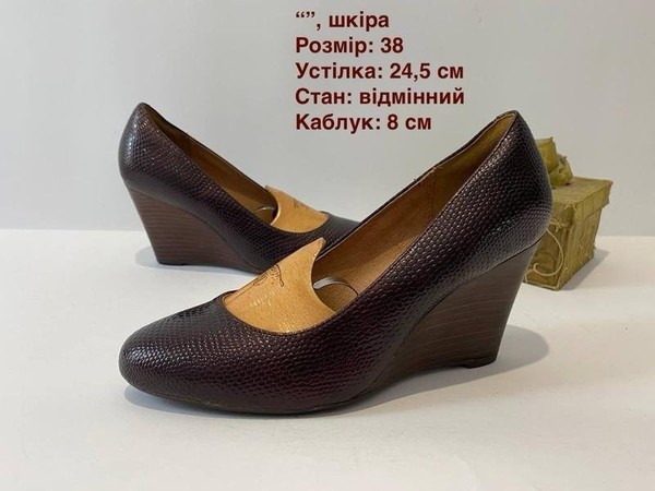 Women Clarks Heels Burgundy Leather 38 #1PMR