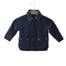 Baby Gap Navy Blue Quilted Jacket Coat Toddlers Size 2 Yrs