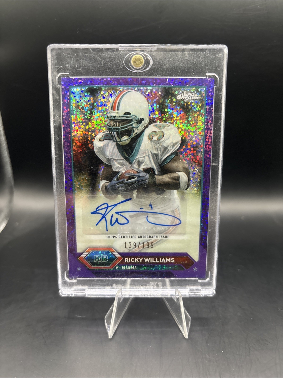 2023 Topps Composite - Topps Chrome Autographs Ricky Williams #TCA-RW Purple