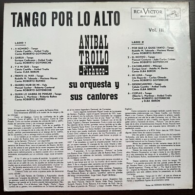 Anibal Troilo -Pichuco- Su Orquesta Y Sus Cantores* ‎– Tango