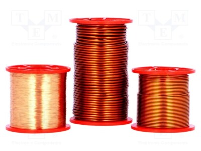 Wrap wire max.200°C double emelled 0.6mm 0.5kg wire: Cu 1032 0600 45 Wic