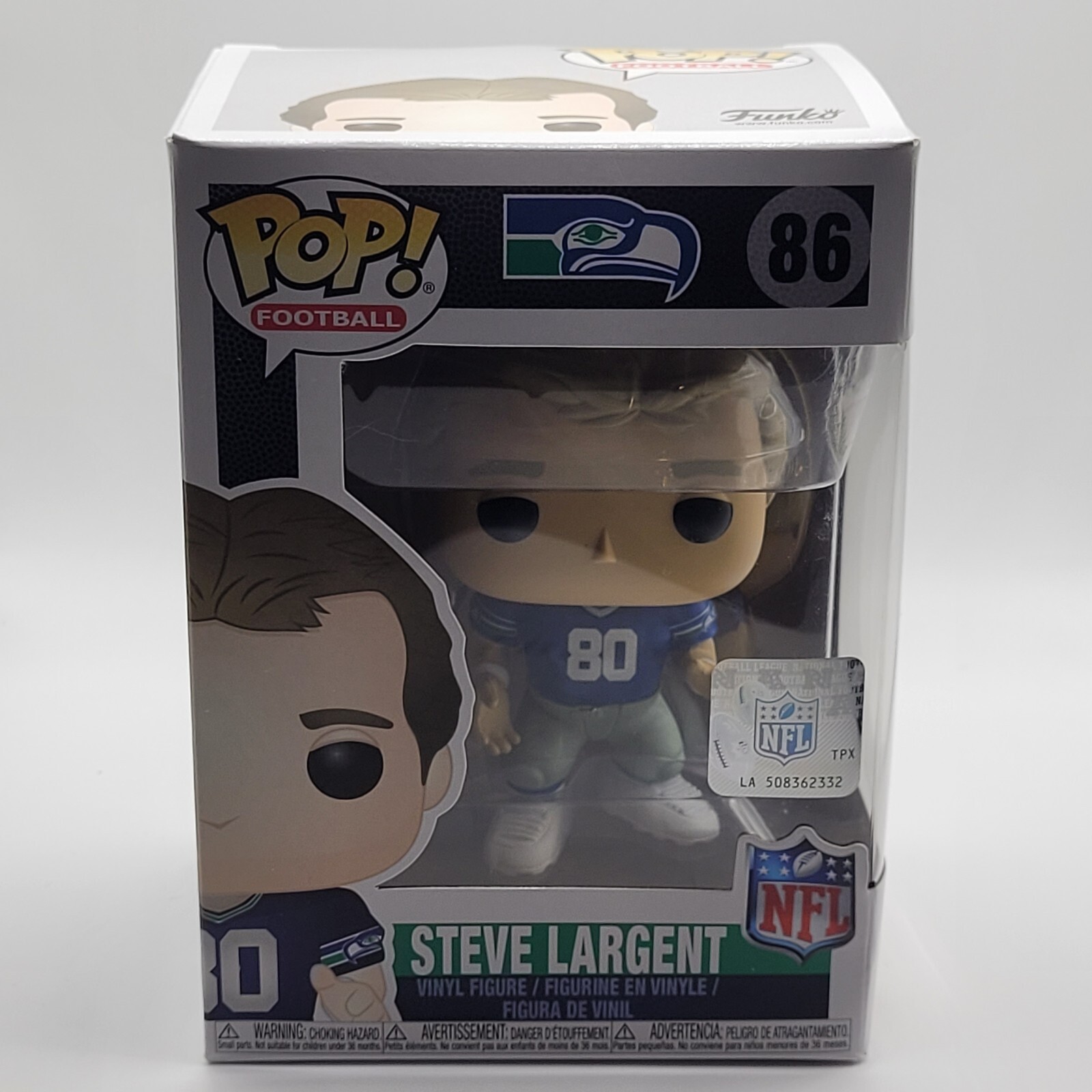 Sale Funko Pop! Vinyl: Nfl Seattle Seahawks - Steve Largent #86 W/ Pop Protector