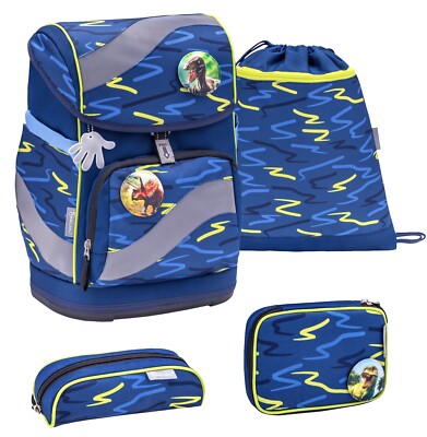 Belmil Schulranzen Smarty Set 5-teilig Grundschule 405-51 Sketch Lime Green
