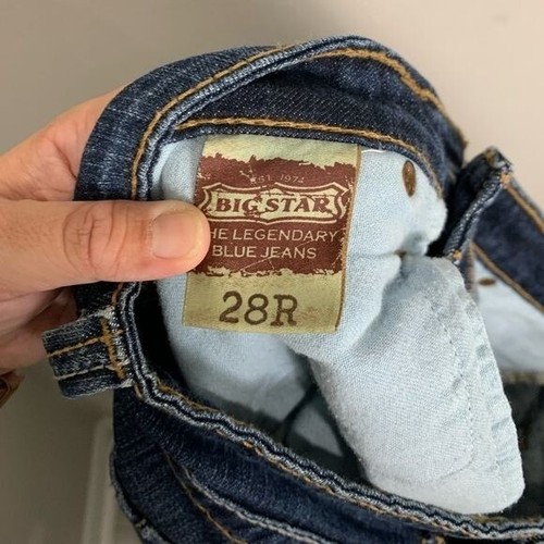 Big Star Womens Remy Low Rise Fit Bootcut Jeans Dark Wash Jeans Size 28 - Picture 12 of 13