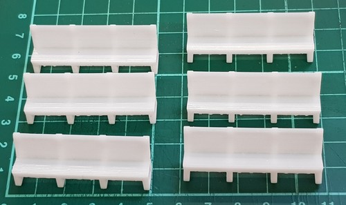 TD62 Langbänke 3d gedruckt OO Scale Modelleisenbahn Szenen - Bild 2 von 8
