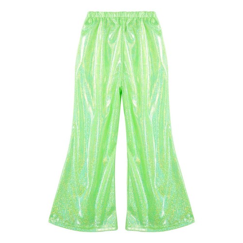 Kids Girls Boys Shiny Hip Hop Jazz Dance Flared Trousers Sequins Bell Bottoms - Picture 67 of 79