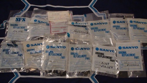 NICE SANYO TELEVISION STEREO PARTS LOT OF 13! IC'S, DIODES, MORE!