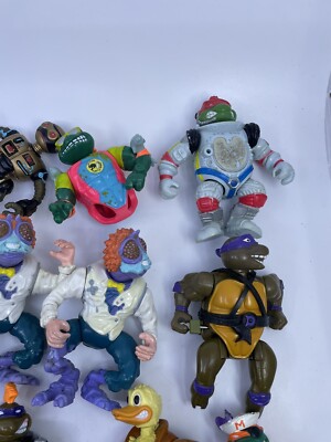 Vintage 90s TMNT Teenage Mutant Ninja Turtles Action Figures Lot