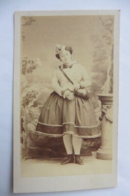 CDV Foto Tänzerin Fräulein Mercier in der Diavolina Ballett Oper Paris Disdéri
