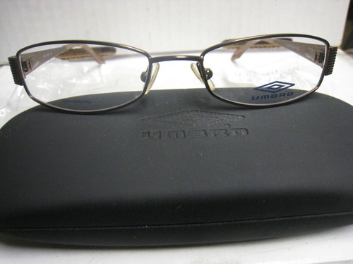UMBRO  EYEGLASSES FRAME U124  BROWN  50-17-130  DEMO   WITH CASE AUTHENTIC