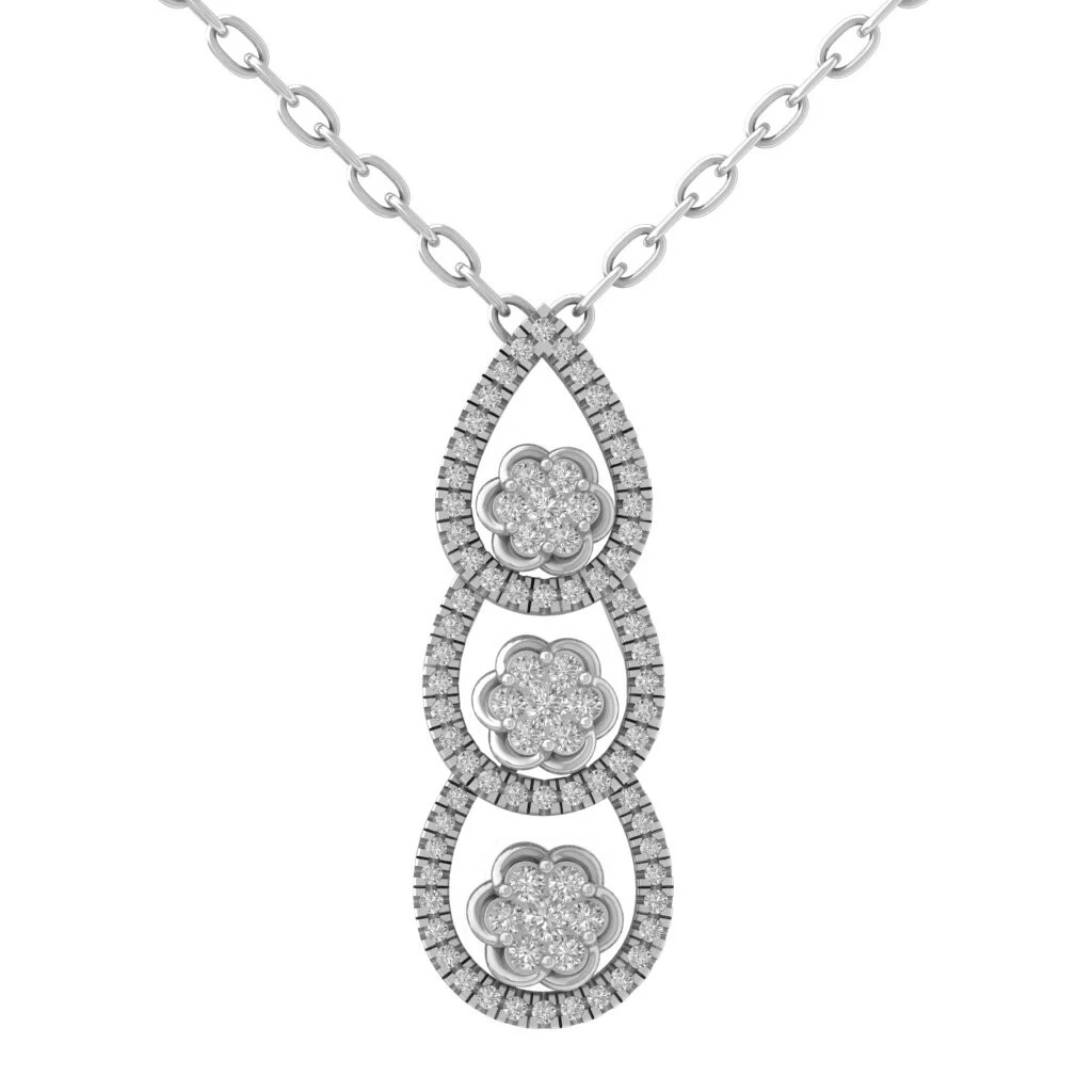 10k white outlet gold pendant