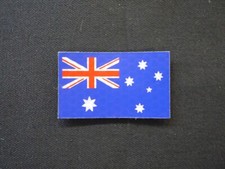 AUSTRALIA FLAG RED AND BLUE SolasX MINI PATCH 2"X1.18" W/VELCRO&reg; BRAND FASTENER