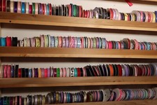Ribbon Lot 100 s of spools 3/8 , 5/8 , 7/8 , 1/2