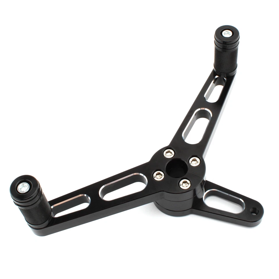 Palanca de cambios negra con puntera en el talón para Harley Sportster 1200 Nightster 2007-18 co Foto 2 de 4