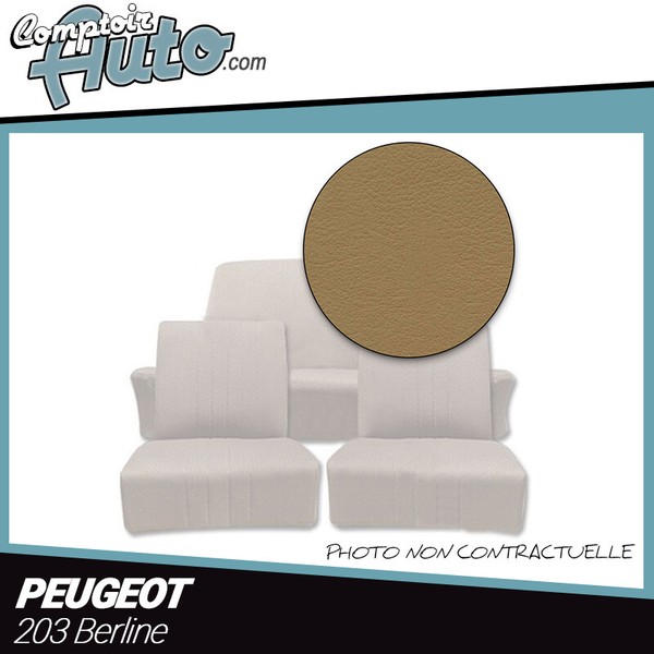 Bezug FüR Vordersitze / RüCksitz Kunst Beige Peugeot 203-image