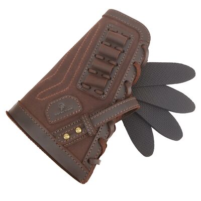 No Drill Rifle Leather Canvas Buttstock Shotgun Cover for .30-30.30-06 .22MAG