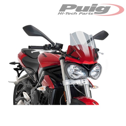 PARE-BRISE PUIG FUME CLAIR 9999H TRIUMPH STREET TRIPLE 765 S 2016 / 2019 - Photo 2/2