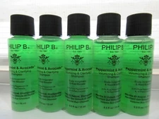 Philip B Peppermint & Avocado Volumizing &Clarifying Shampoo 0.5oz (5 bottles)