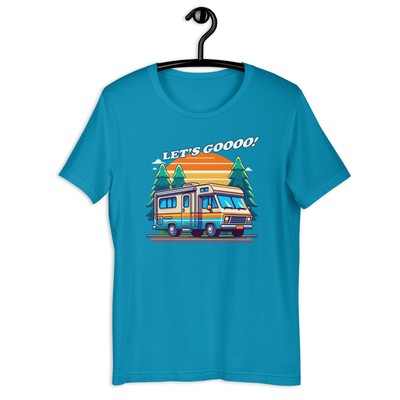 RV Shirt, camping shirt, travel tshirt rv accessories, vacation, lets go