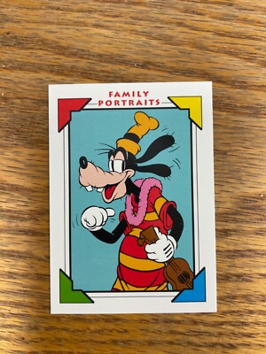 Walt Disney FILM FESTIVAL '91 盾 【非売品】 1991 Impel walt Disney family portrait trading card #124 goofy