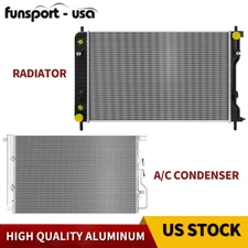 Radiator + AC Condenser for 2010-2015 Chevy Equinox GMC Terrain 2.4L 3.0L 3.6L