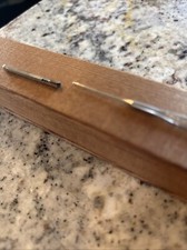 Made In Germany Vintage JMRA Metal Crochet Hook With Tip Cover Size 12