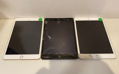 AS IS Lot of 3x Apple iPad mini 3 - BROKEN #67855