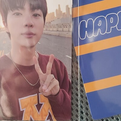 JIN BTS LUCKYDRAW PHOTOCARD Happy THE solo ALBUM weverse withmuu