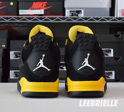Nike Air Jordan 4 Retro Thunder 2023 Black Yellow DH6927-017