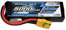 NHX Muscle Pack 3S 11.1V 5000mAh 35C Lipo Battery w/ XT90 Connector