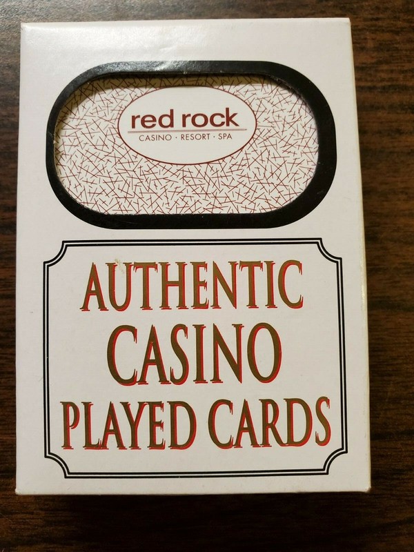 Authentic Las Vegas Nevada Red Rock Hotel Casino Playing Cards Deck - Played