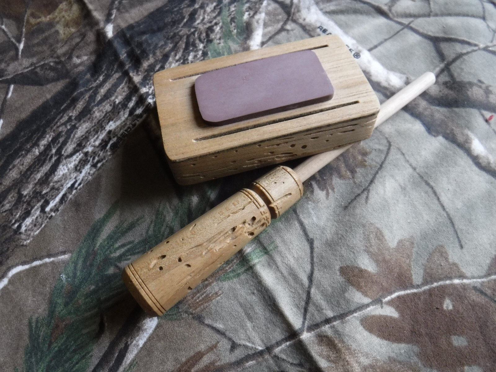 TURKEY  FRICTION CALL WORMY CURLY MAPLE  Pocket RED Slate TYLERSBURG YELPERS