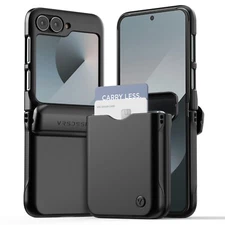 For Galaxy Z Flip 6 Case VRS [Terra Guard Modern GO] Hinge Cover & Card Wallet