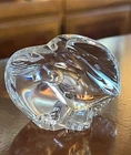 Signed Steuben Eagle Art Glass Paperweight / Hand Cooler 2”