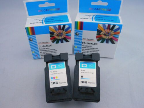 PG240XL BK CL241XL CLR Ink Cartridge for Canon Pixma MG4220 MG3620 MG3520 MG3220 - Picture 1 of 3