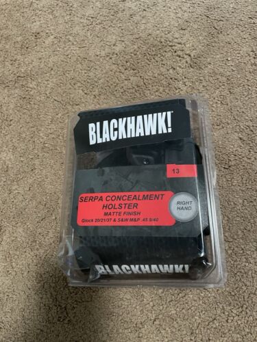 New Blackhawk Serpa CQC Holster Size 13 for Glock 20/21/37+ LH Model 410513BK-RH