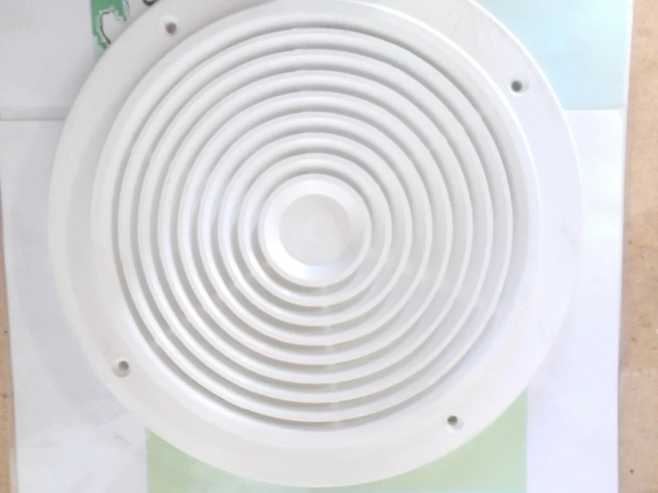 1 X WHITE PLASTIC SPEAKER GRILL / FAN GRILL GUARD / 200MM GRILL 245MM DIAMETER - Image 3 of 3