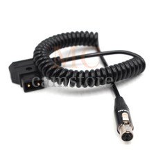 TV Logic Monitor Power Cable D-Tap to Mini XLR 4 Pin Female for ARRI RED