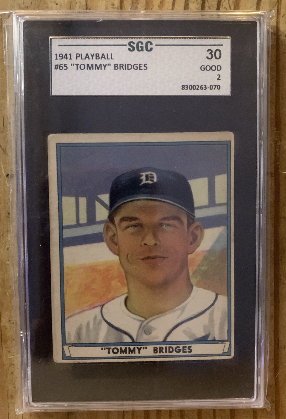 1941 Play Ball R336 #65 Tommy Bridges Detroit Tigers - SGC 2 Good—Nice Color👀