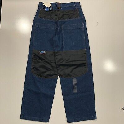 Rare Vintage 32X32 90s Irisdescent Cyborg Rave Wide Leg Jean Rare Vintage 32X32 90s Irisdescent Cyborg Rave Wide Leg Jean